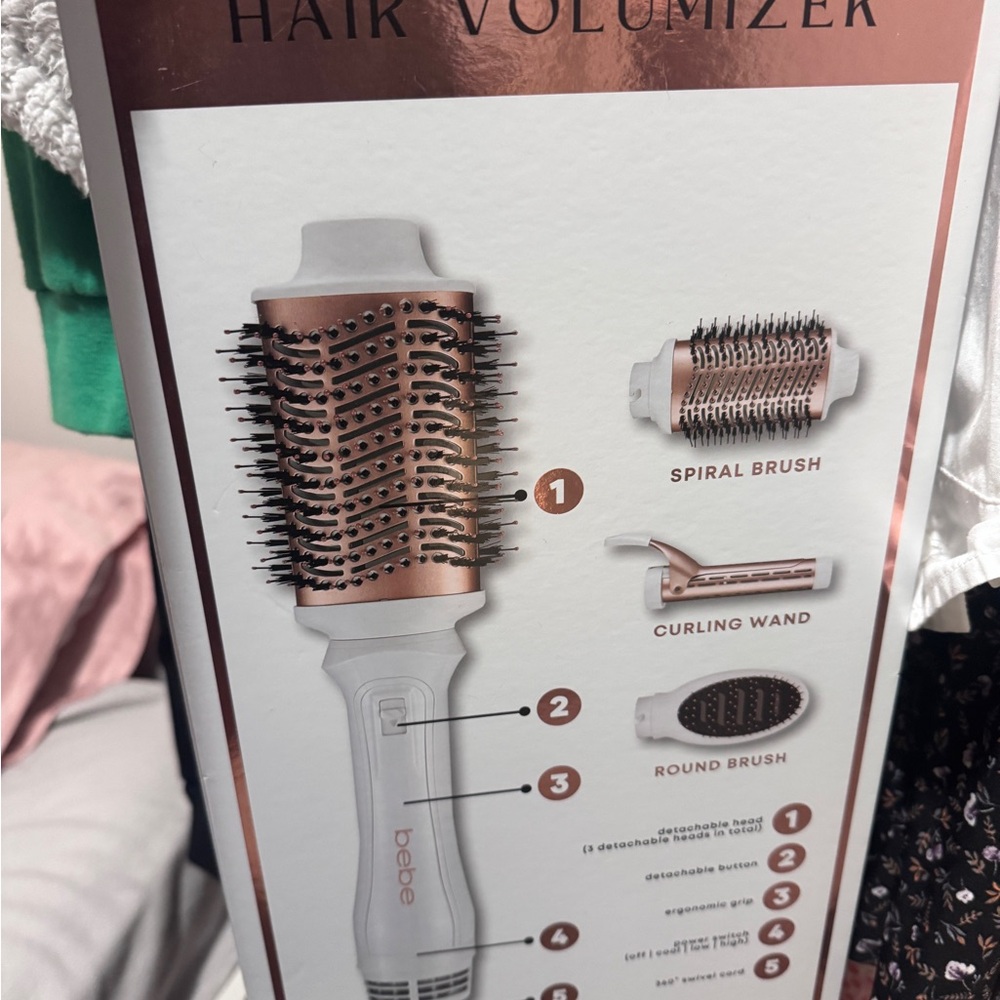 Bebe Gold and White Hair Styling Tool